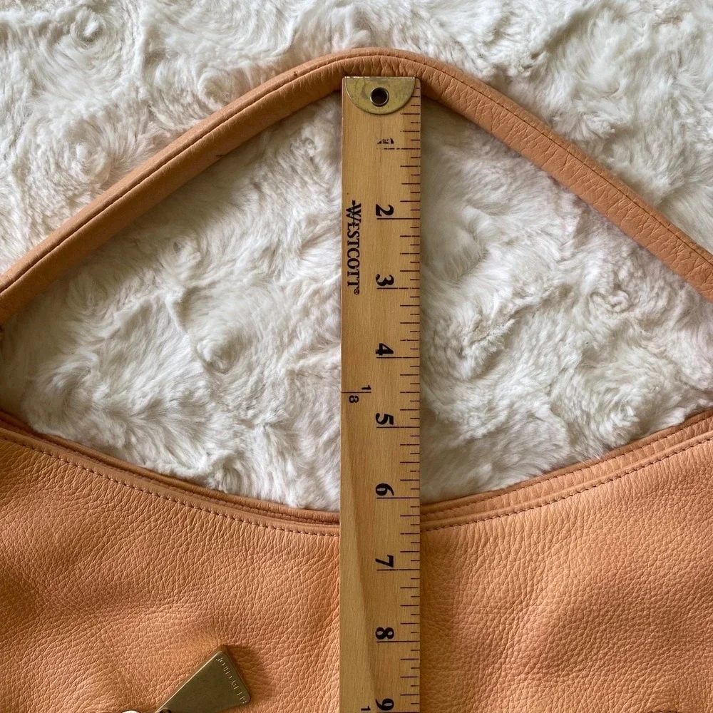 See by Chloe Peach Leather Shoulder Bag Peach Soft Pebbled Tassel Boho Festival